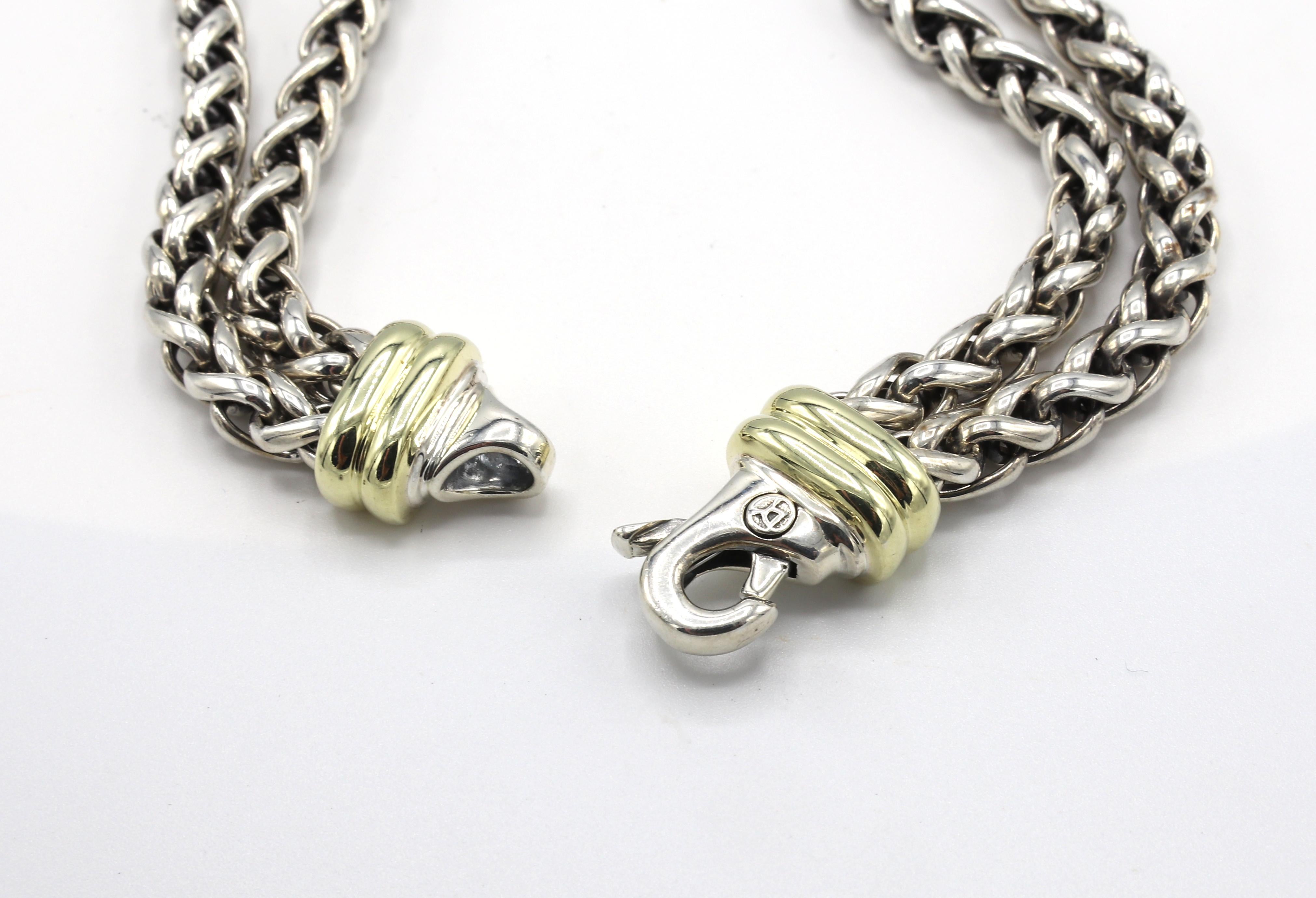 david yurman double wheat chain necklace