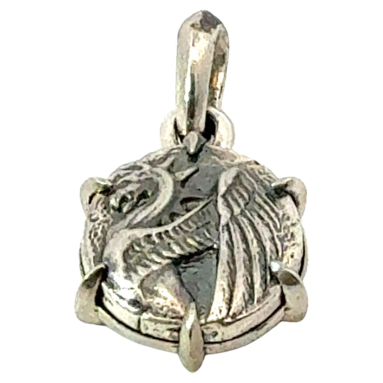 David Yurman Dragon Amulet Sterling Silver Estate