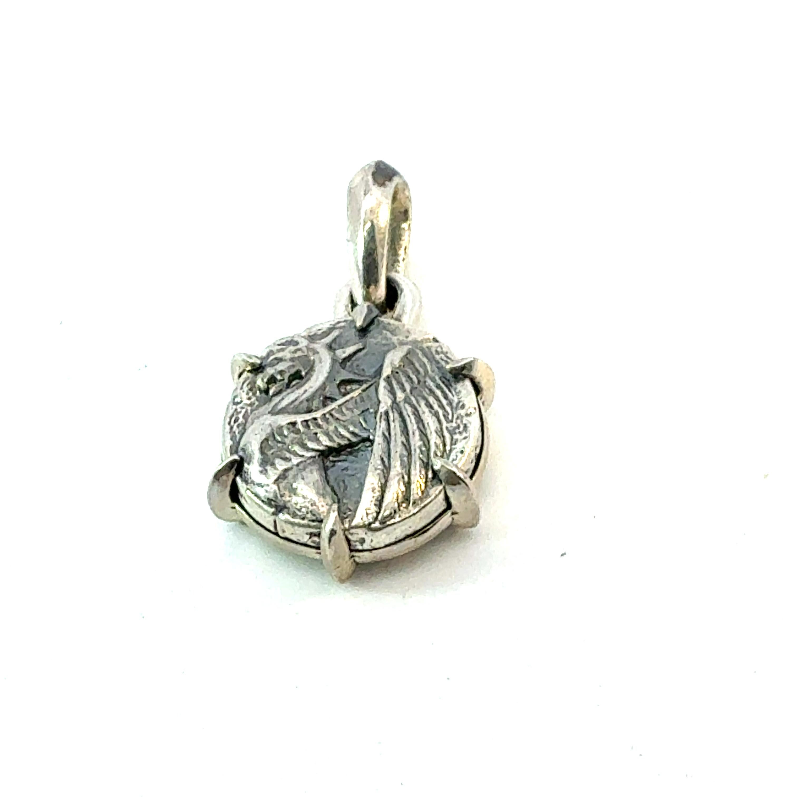 David Yurman Pendentif dragon de succession en argent sterling