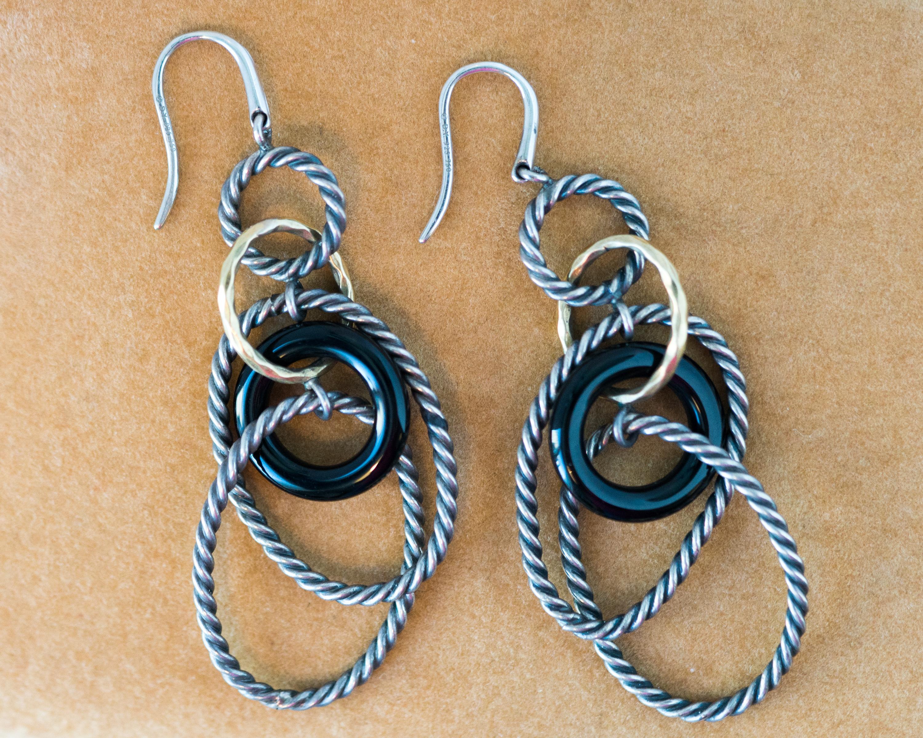 david yurman earrings silver