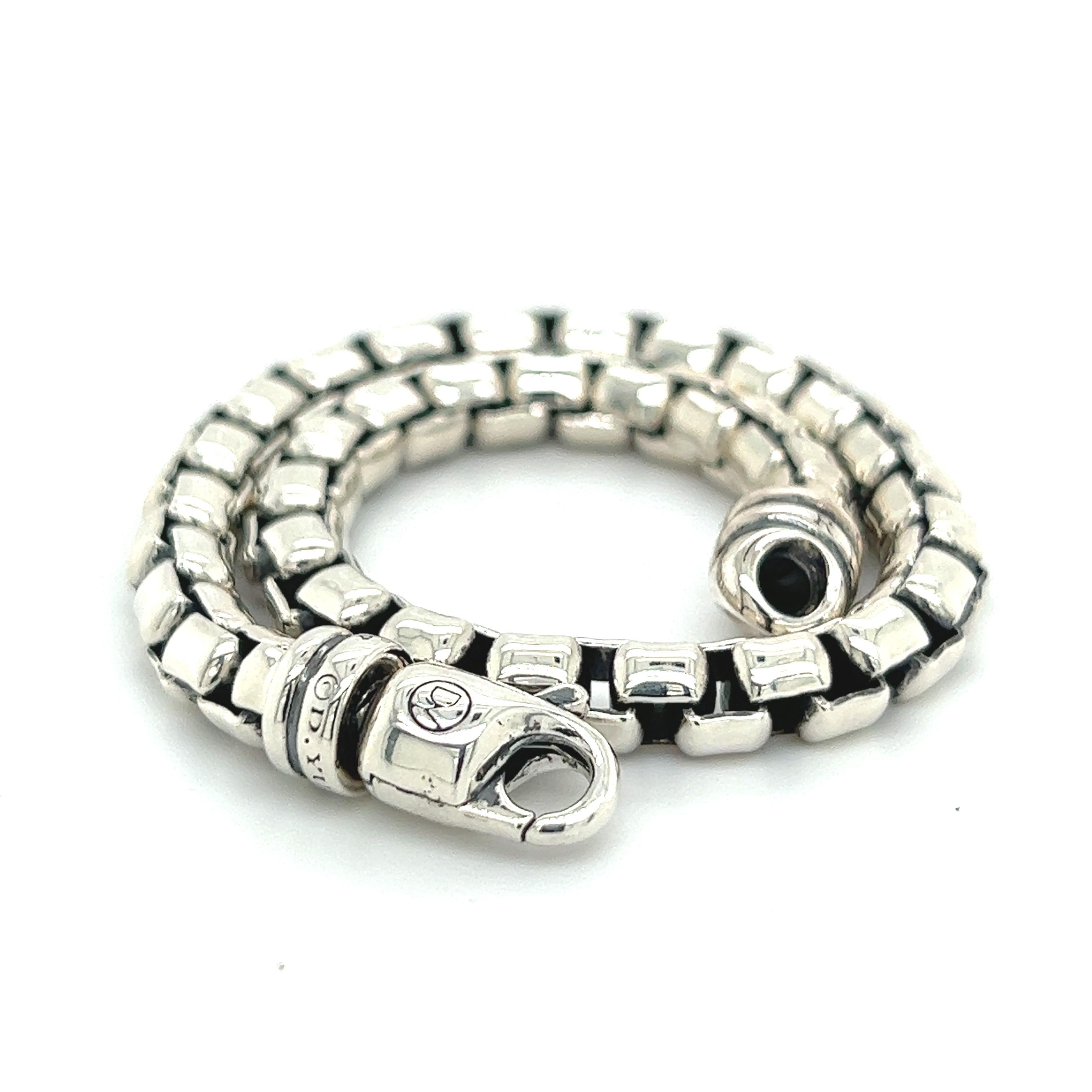 David Yurman Nachlass-Herrenarmband aus Sterlingsilber 4