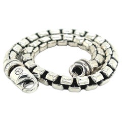 David Yurman Estate Men Bracelet 8"" en argent sterling