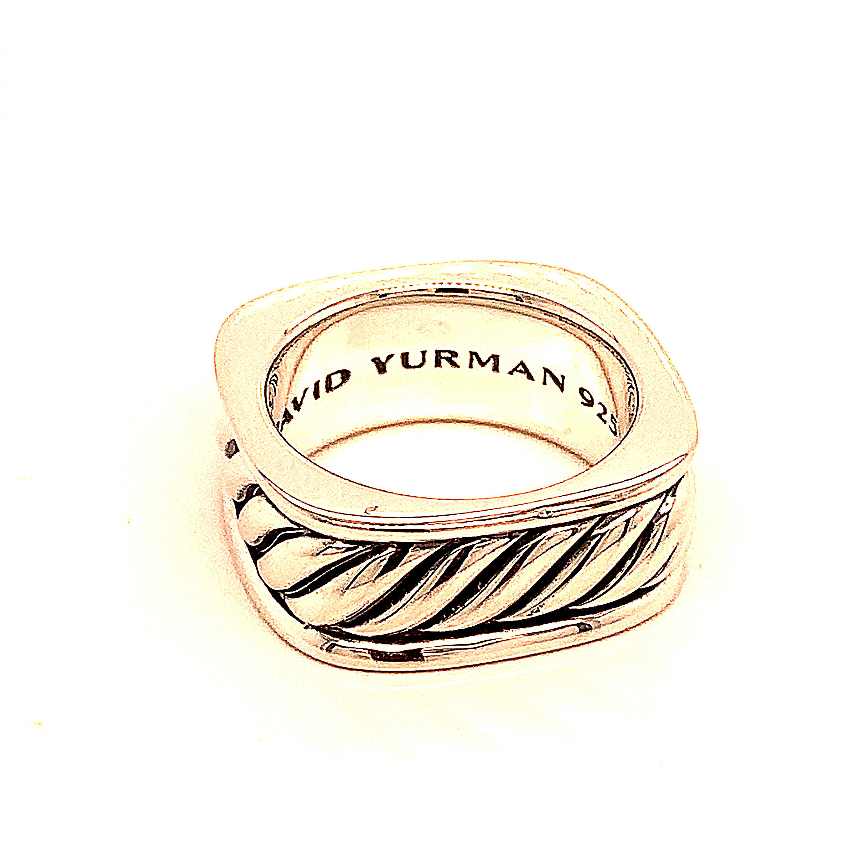 Nachlass Herrenring 7,5 aus Sterlingsilber von David Yurman Damen