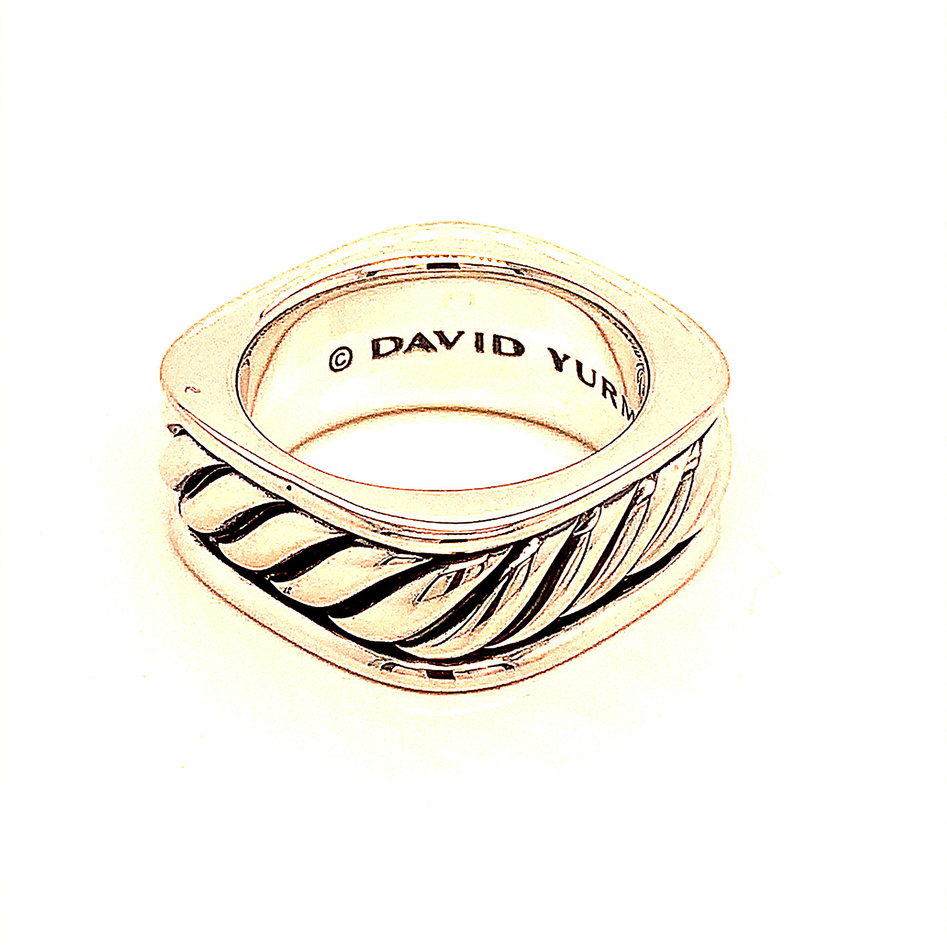 David Yurman Estate Mens Ring 7.5 Sterling Silver 1