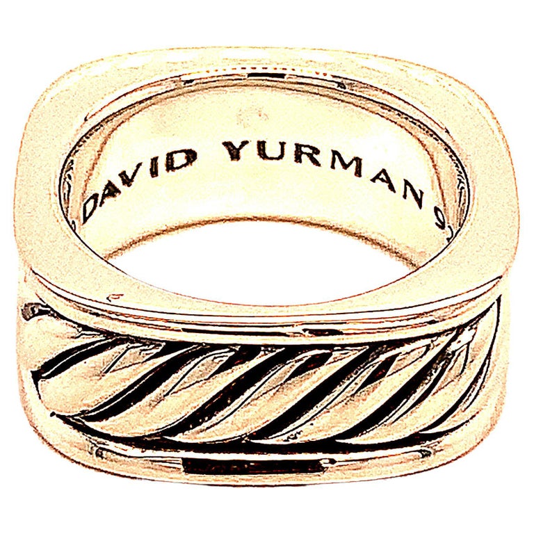 David Yurman Estate Men's Ring Sterling Silver 17.1 Grams at 1stDibs