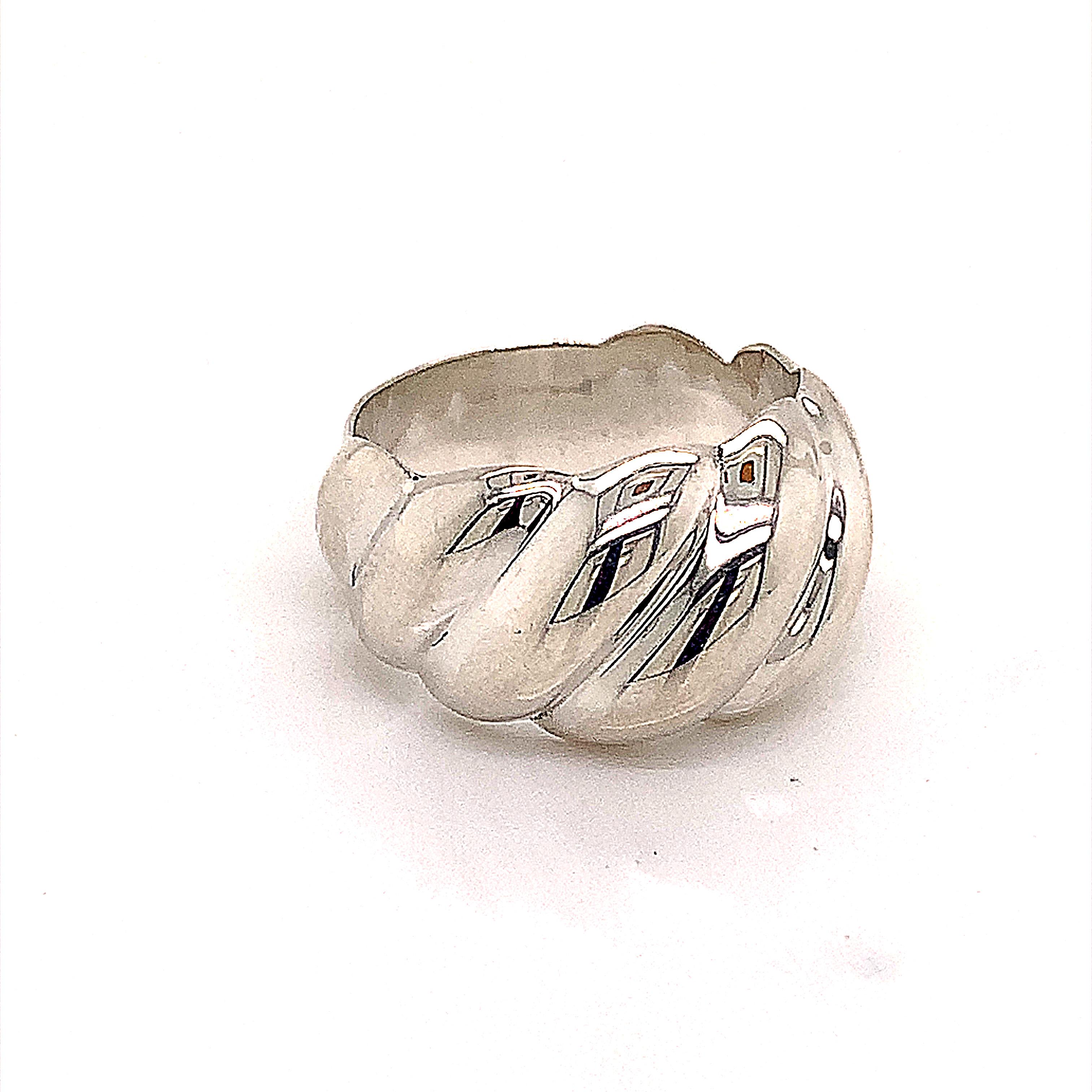 Women's David Yurman Estate Ring Sterling Silver 9.2 Grams