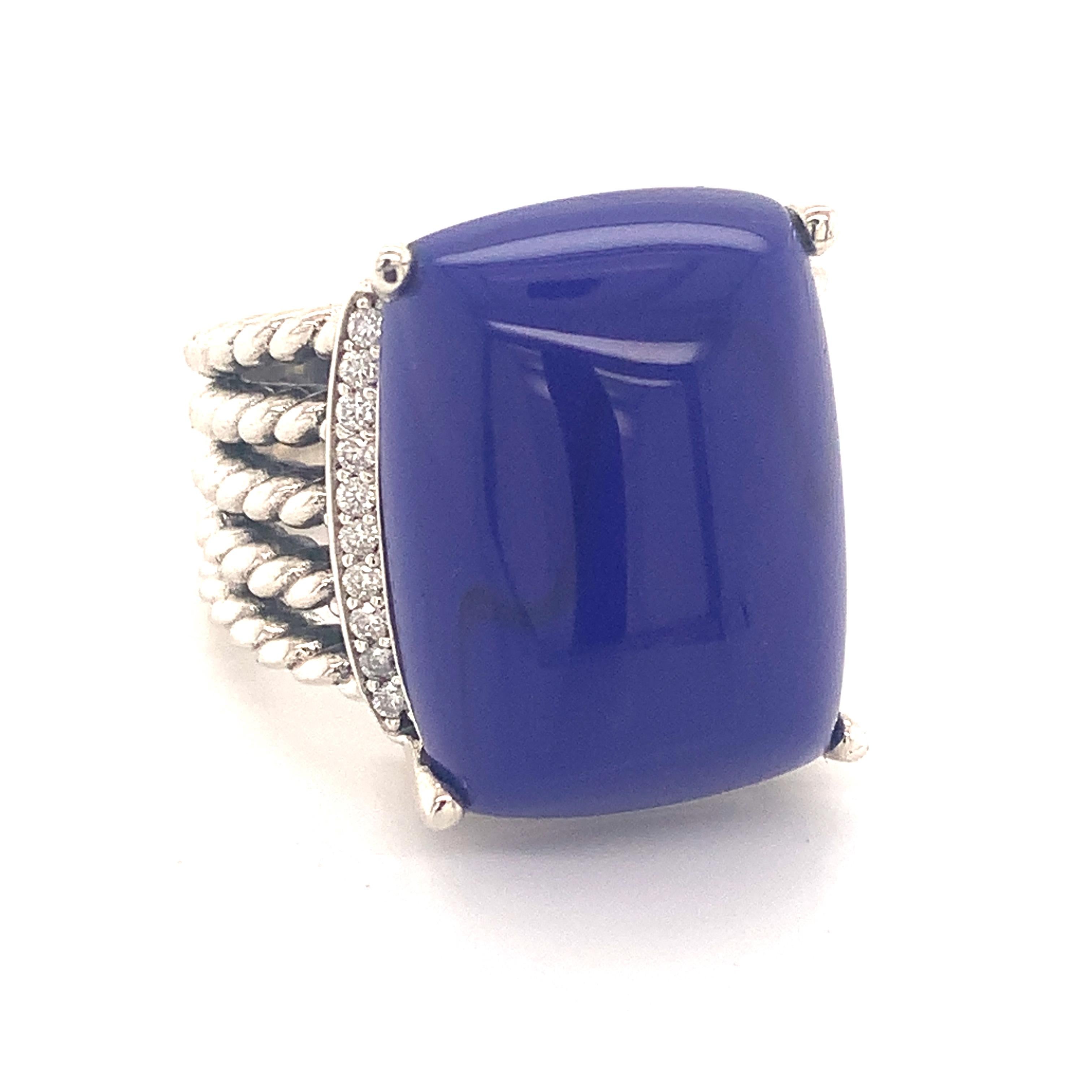 David Yurman Estate Silver Lapis Lazuli Diamond Ring Size 7.75 12.4 Grams DY9

TRUSTED SELLER SINCE 2002

PLEASE SEE OUR HUNDREDS OF POSITIVE FEEDBACKS FROM OUR CLIENTS!!

FREE SHIPPING

This elegant Authentic David Yurman sterling silver lapis