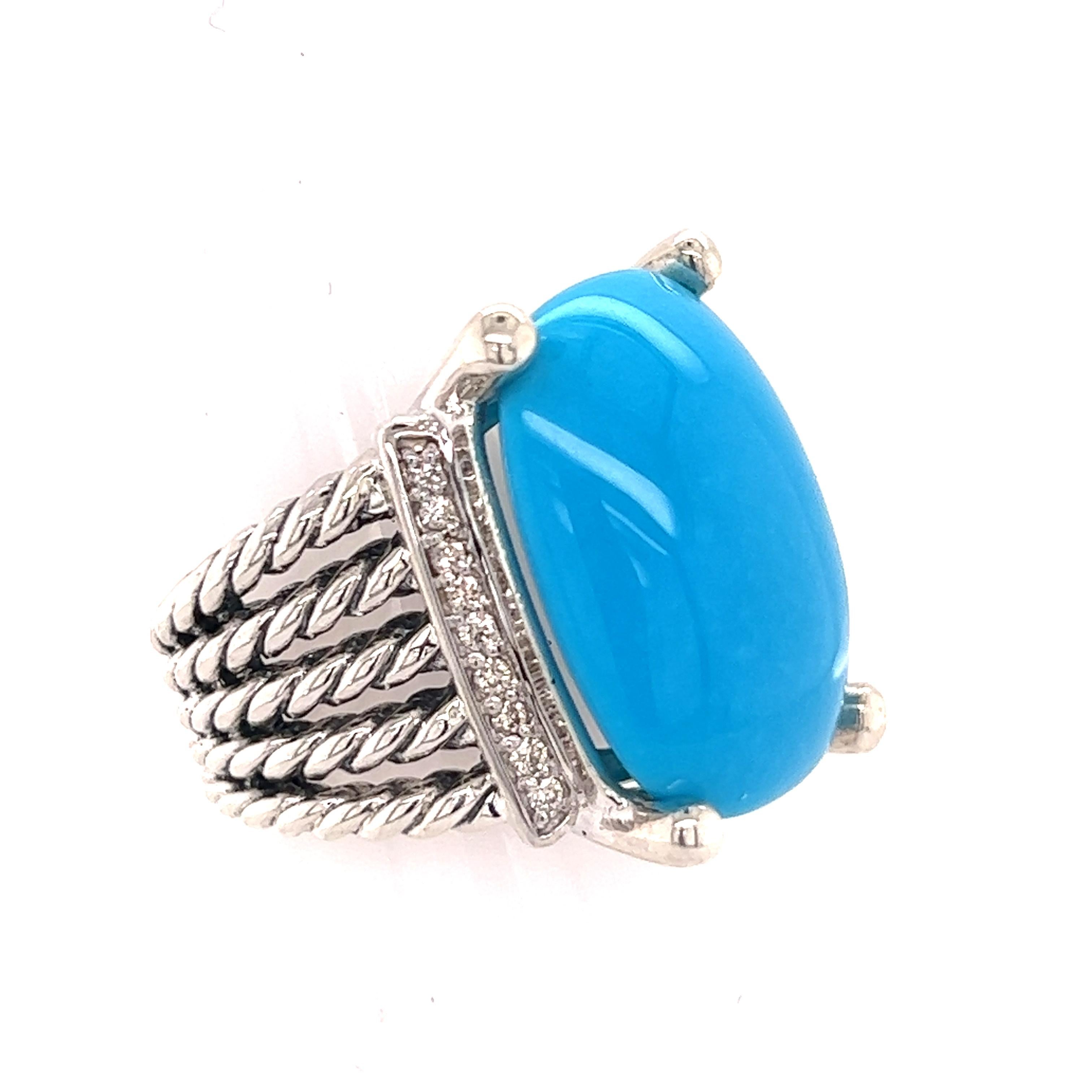 David Yurman Estate Turquoise Diamond Ring Sterling Silver 13.13 TCW DY59

This elegant Authentic David Yurman ring is made of sterling silver and has a weight of 9.63 grams.

TRUSTED SELLER SINCE 2002

PLEASE SEE OUR HUNDREDS OF POSITIVE FEEDBACKS