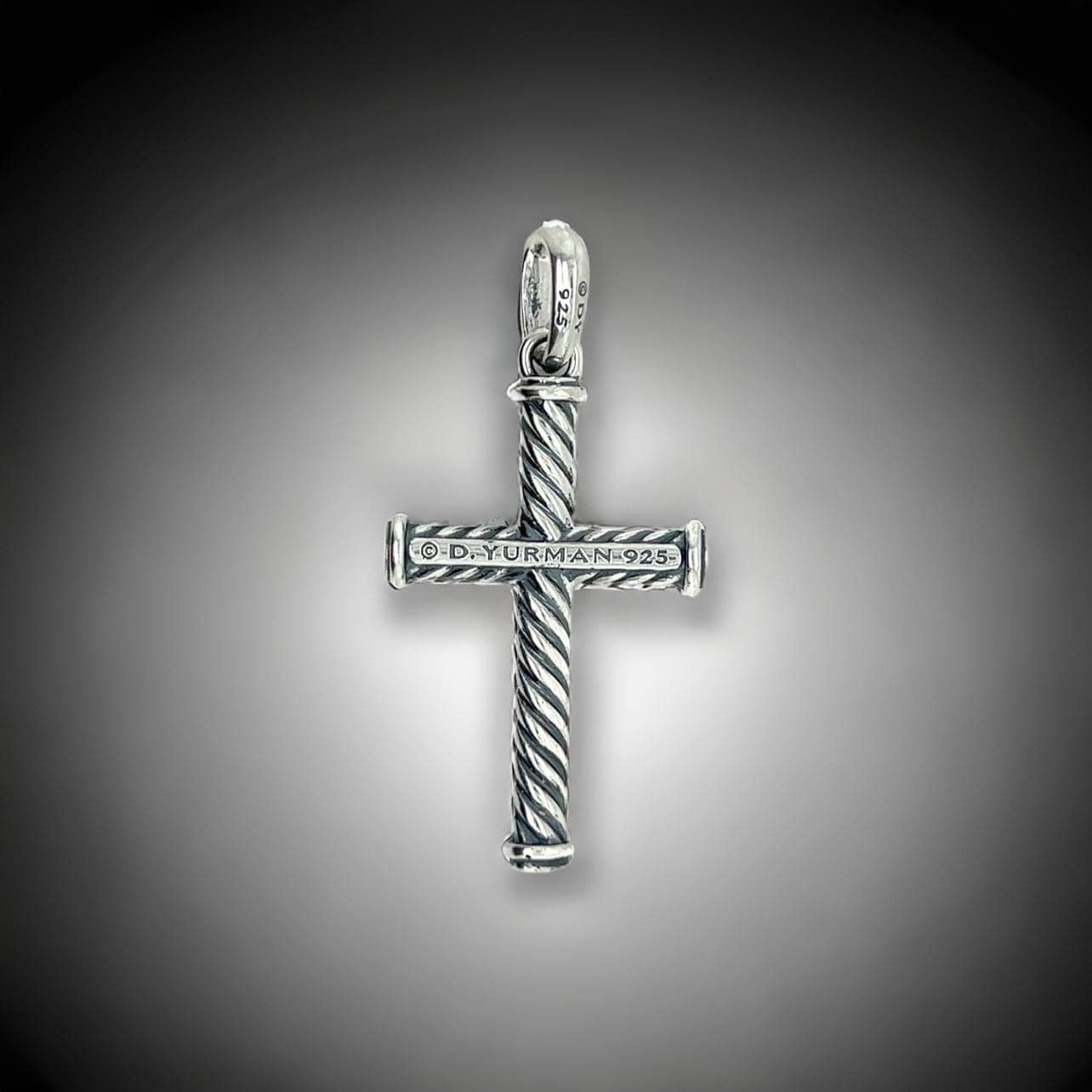 Croix unisexe de David Yurman Estate en argent sterling Unisexe en vente