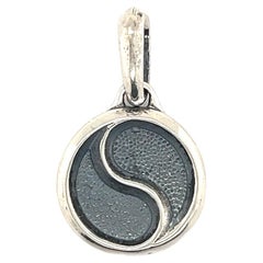 David Yurman Nachlass Ying Yang Amuletten-Anhänger Silber
