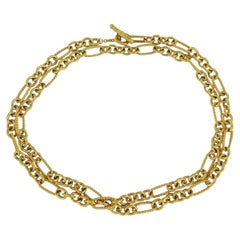 David Yurman Figaro Chain Necklace in 18k Yellow, 32"