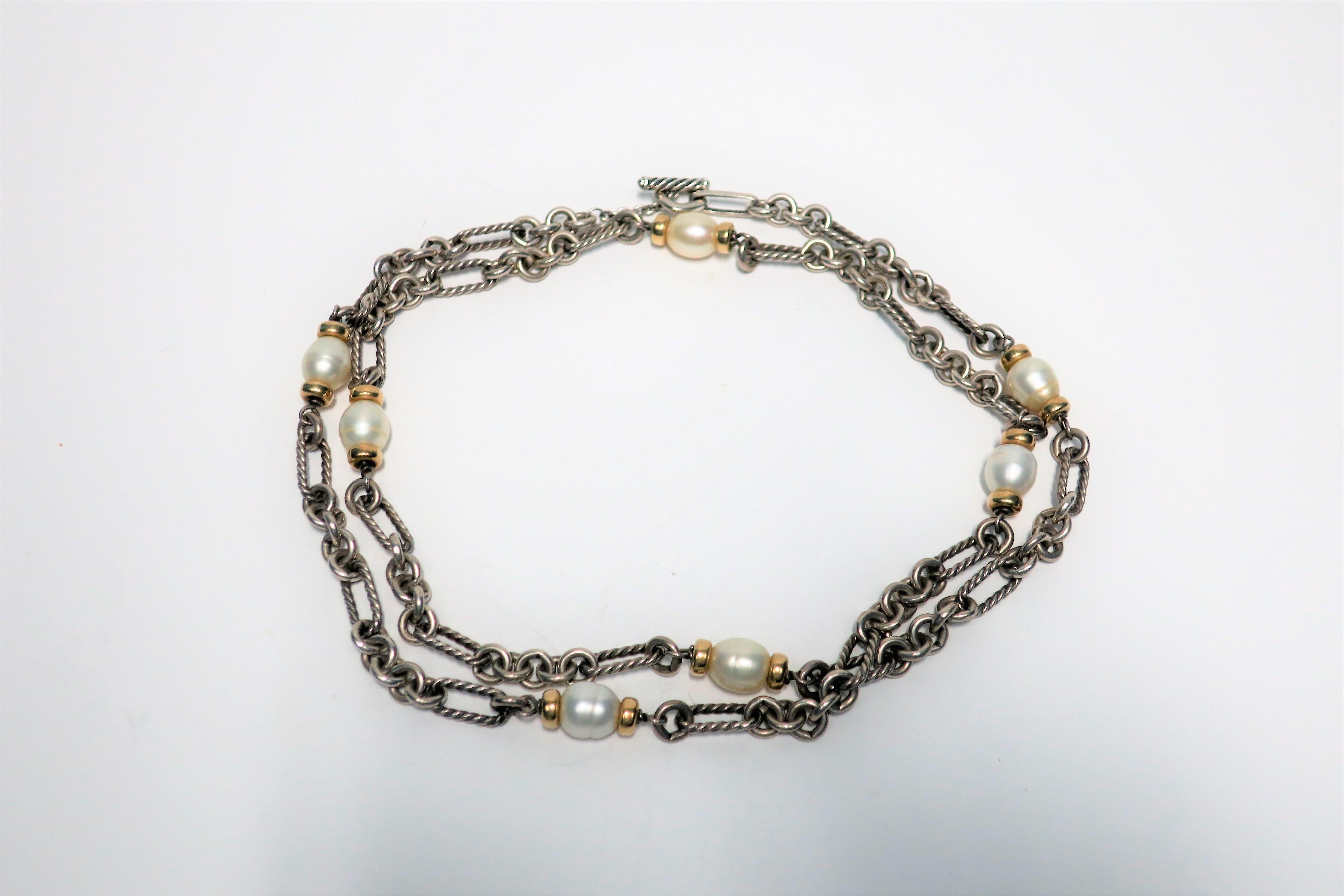 David Yurman 18-Karat Gold, Pearls and 