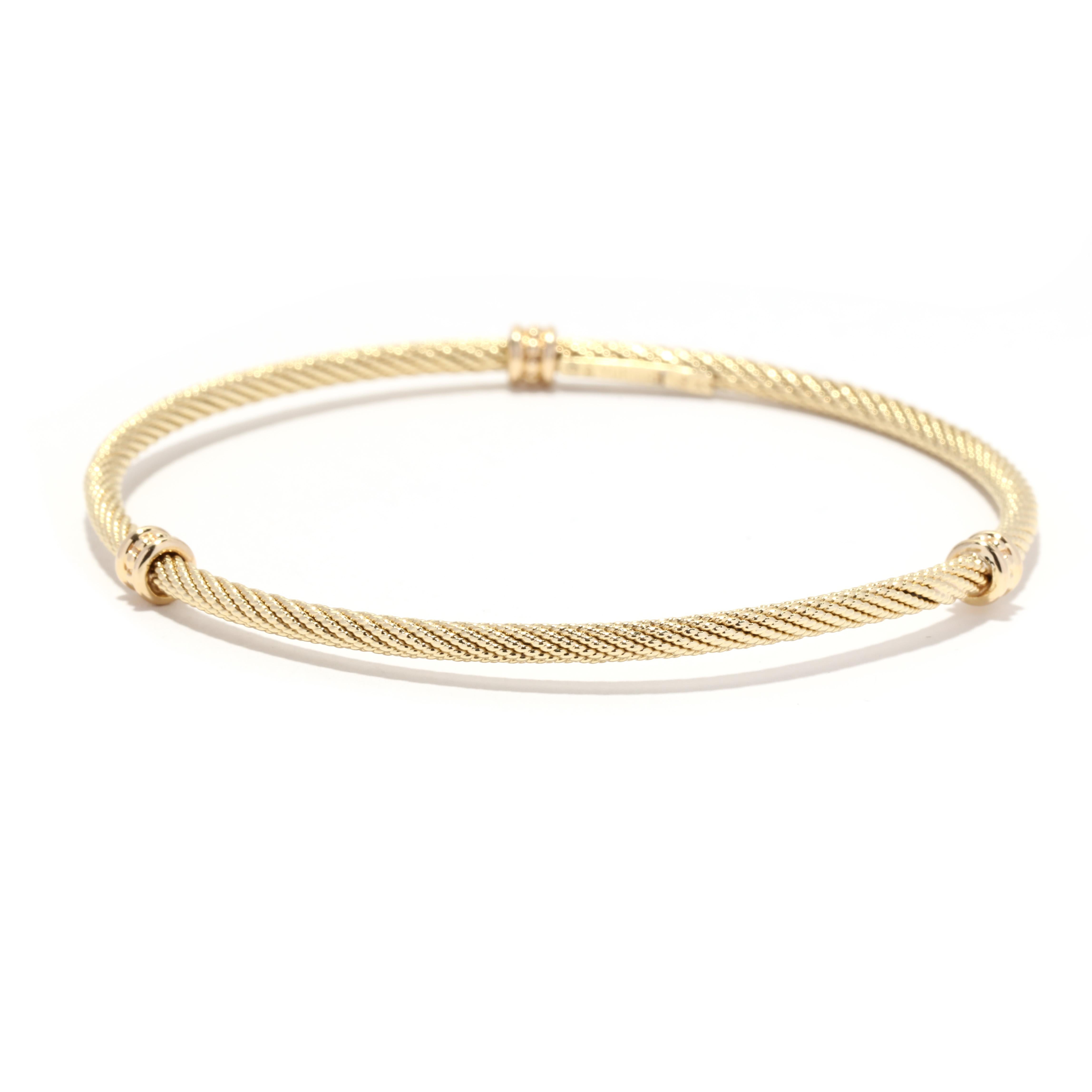 David Yurman Goldarmreif, 18KT Gelbgold im Zustand „Gut“ in McLeansville, NC