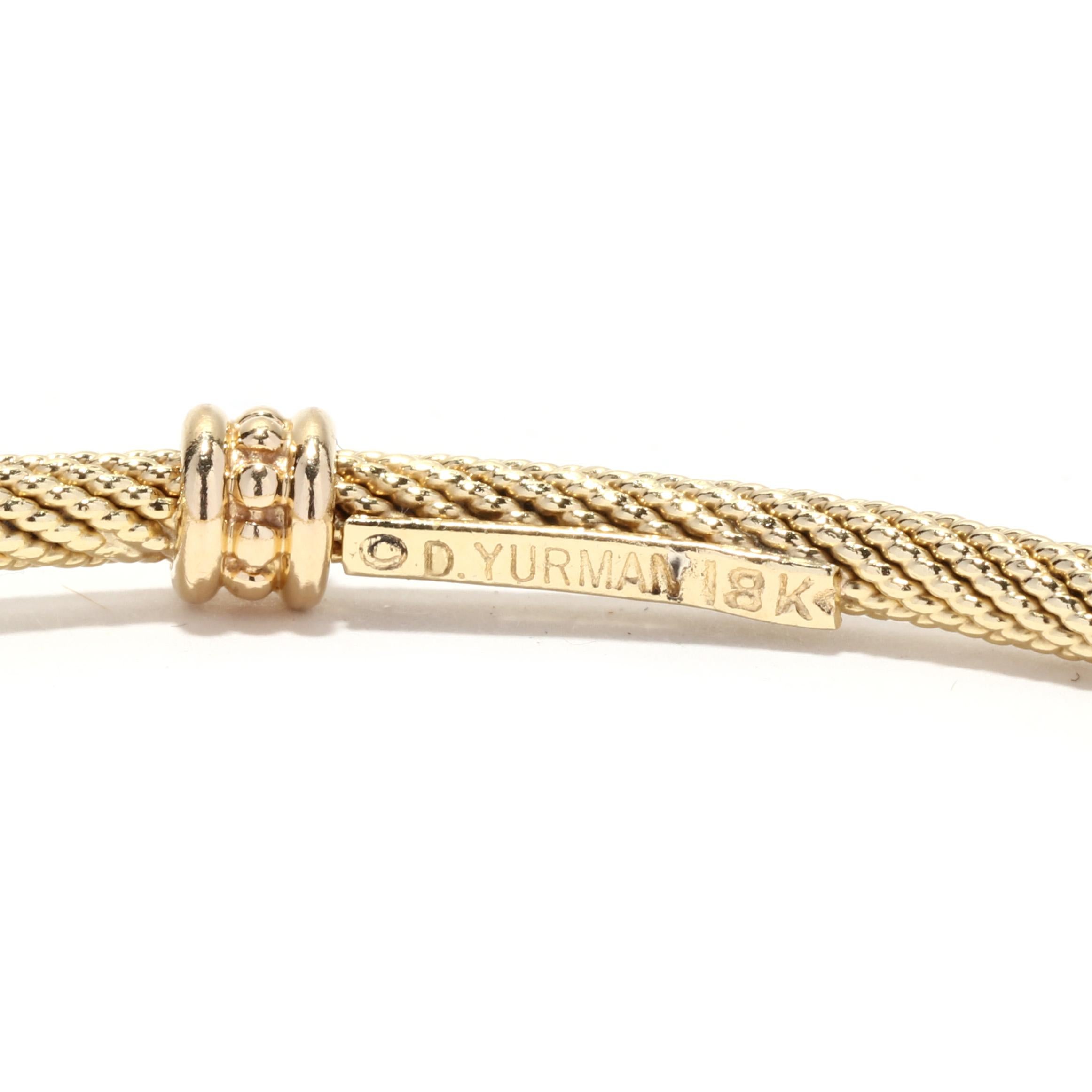 David Yurman Goldarmreif, 18KT Gelbgold für Damen oder Herren