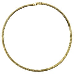 David Yurman Gold Choker Necklace