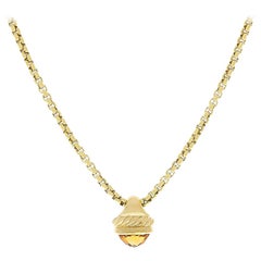 David Yurman Gold Citrine Necklace