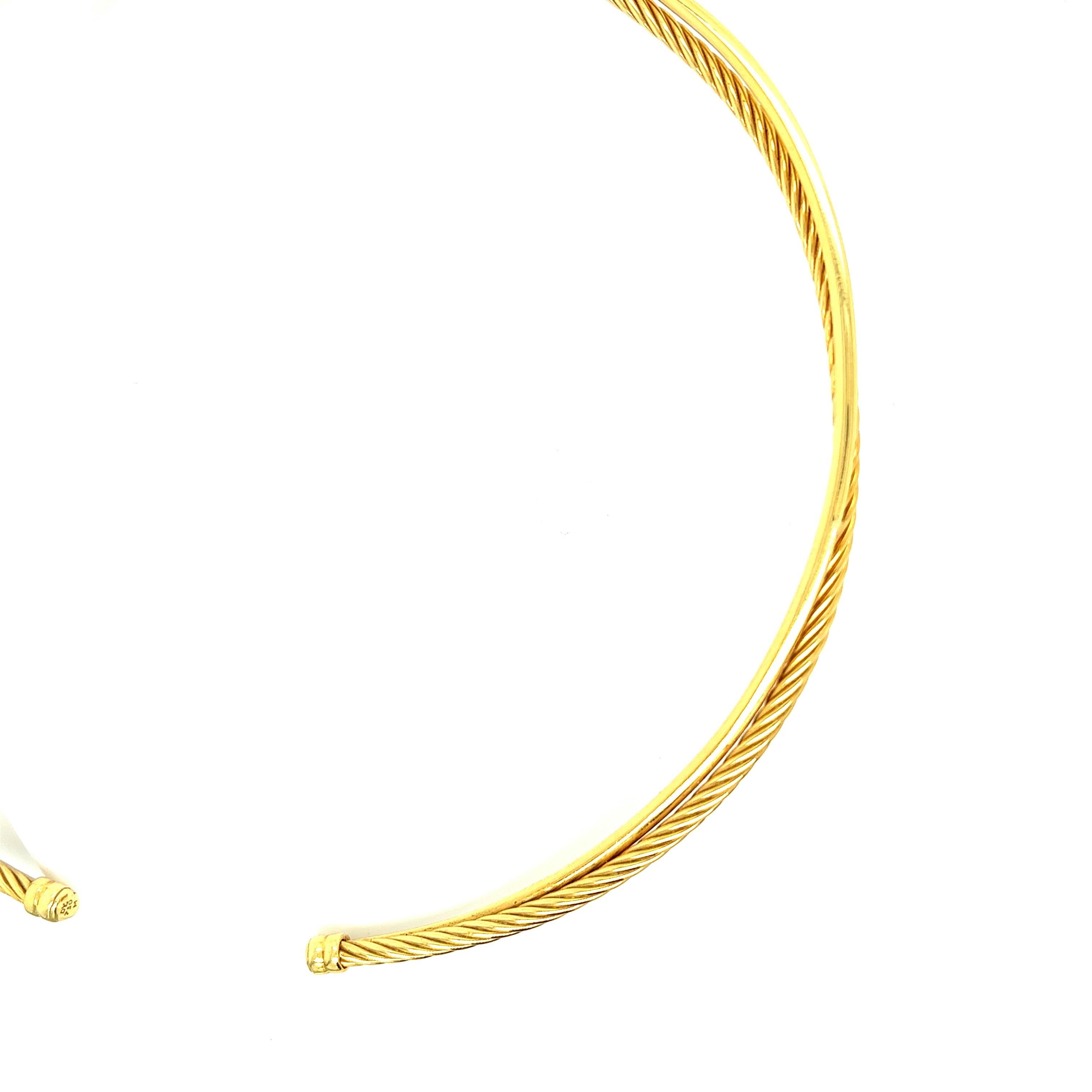 David Yurman Gold Collar Necklace 1