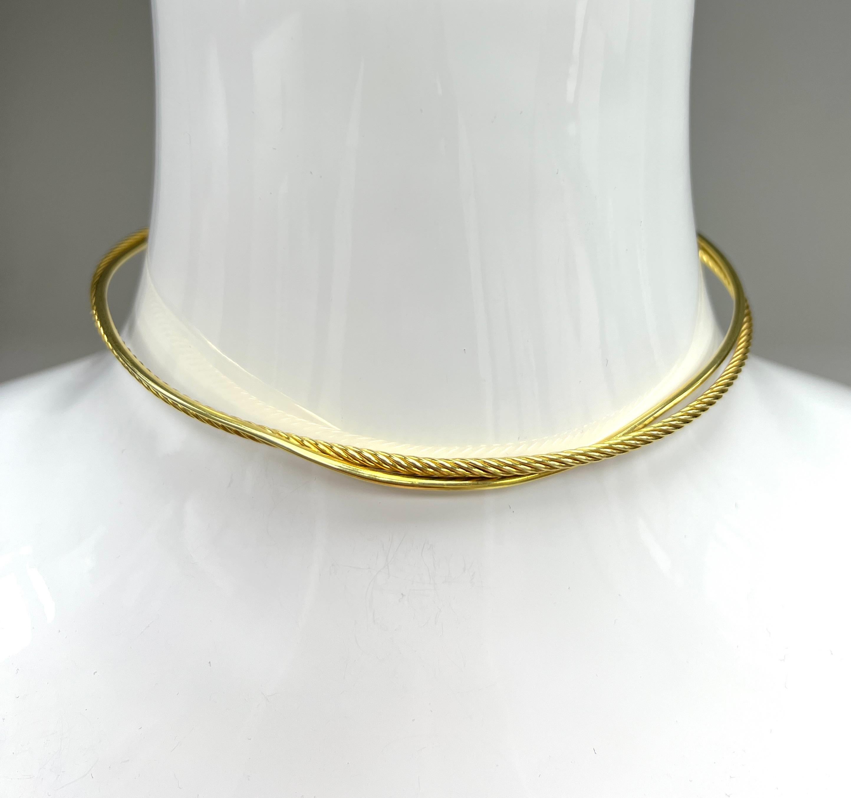 David Yurman Gold Collar Necklace 3