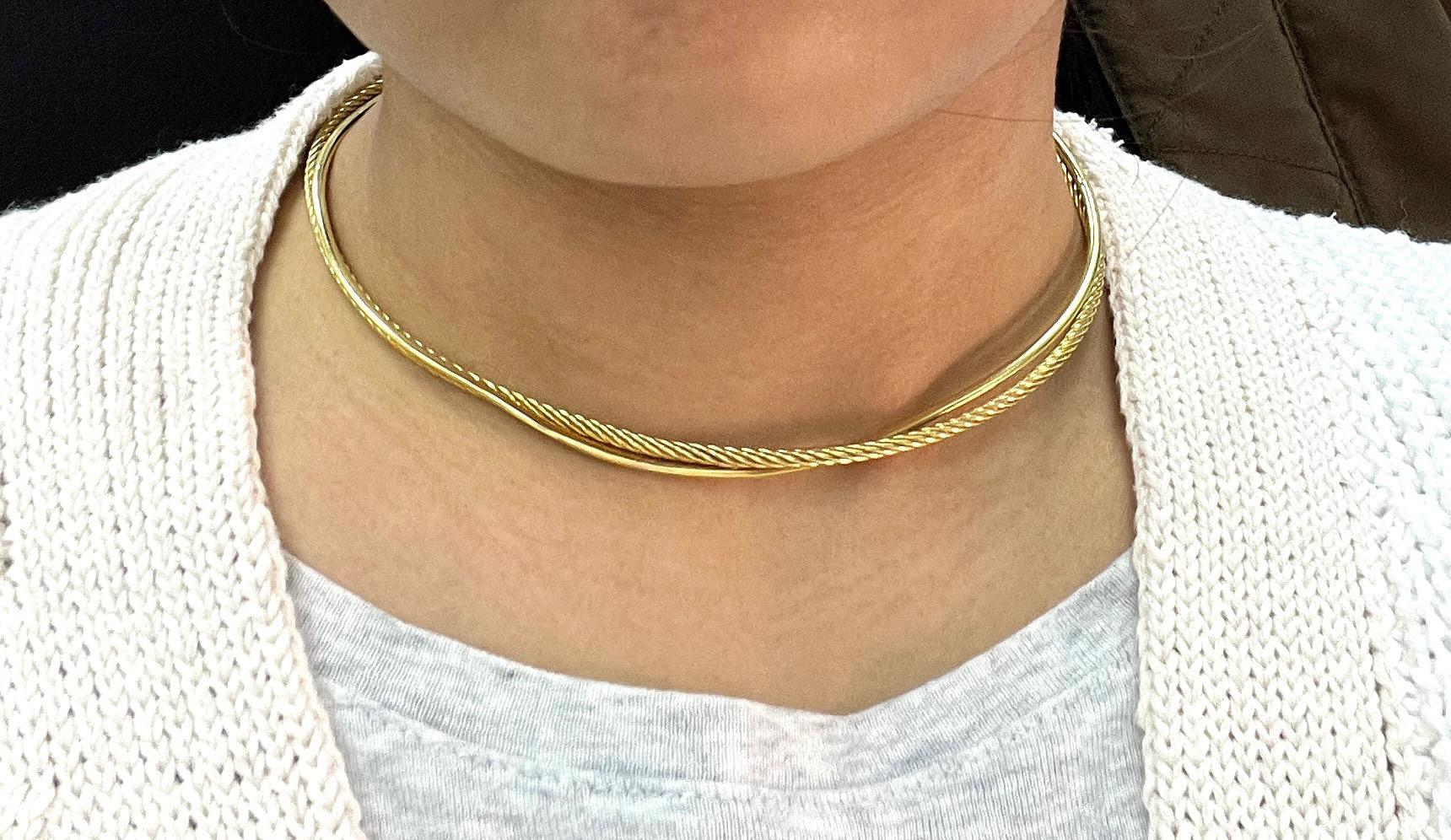 David Yurman Gold Collar Necklace 4