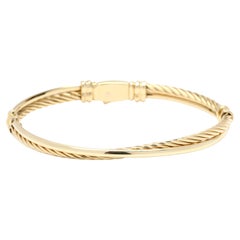 Gold-Crossover-Armreif von David Yurman, 18 Karat Gelbgold