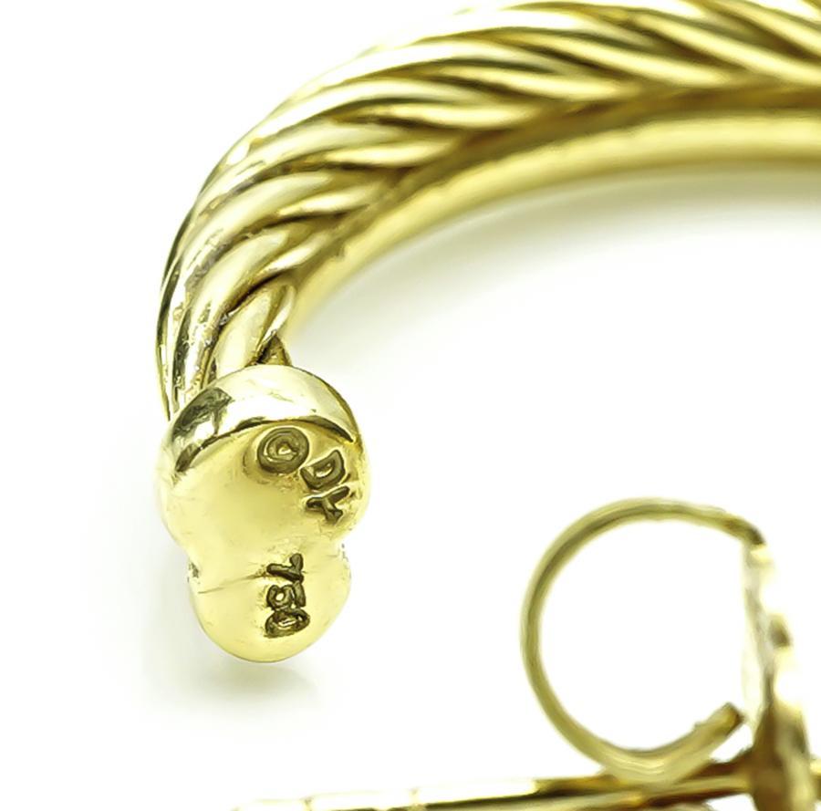 Women's David Yurman Gold Earrings For Sale
