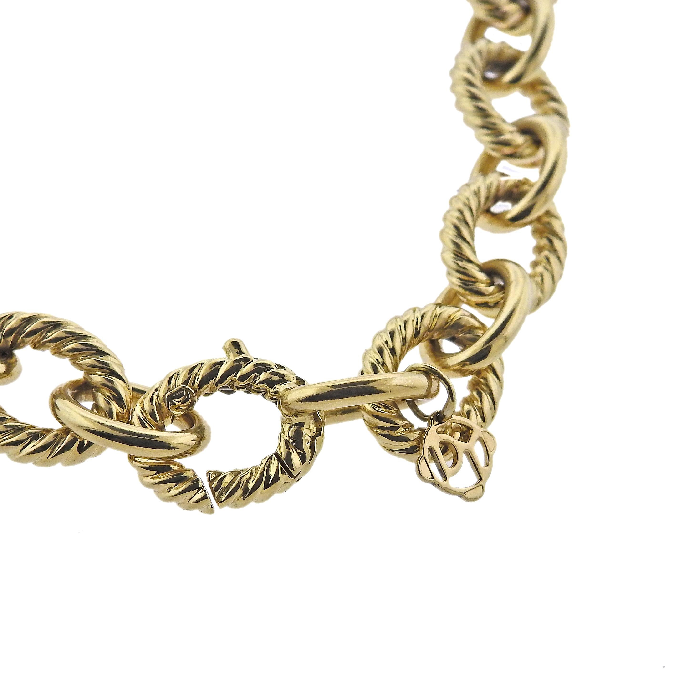 David Yurman Gold Madison Kette Link Halskette Damen