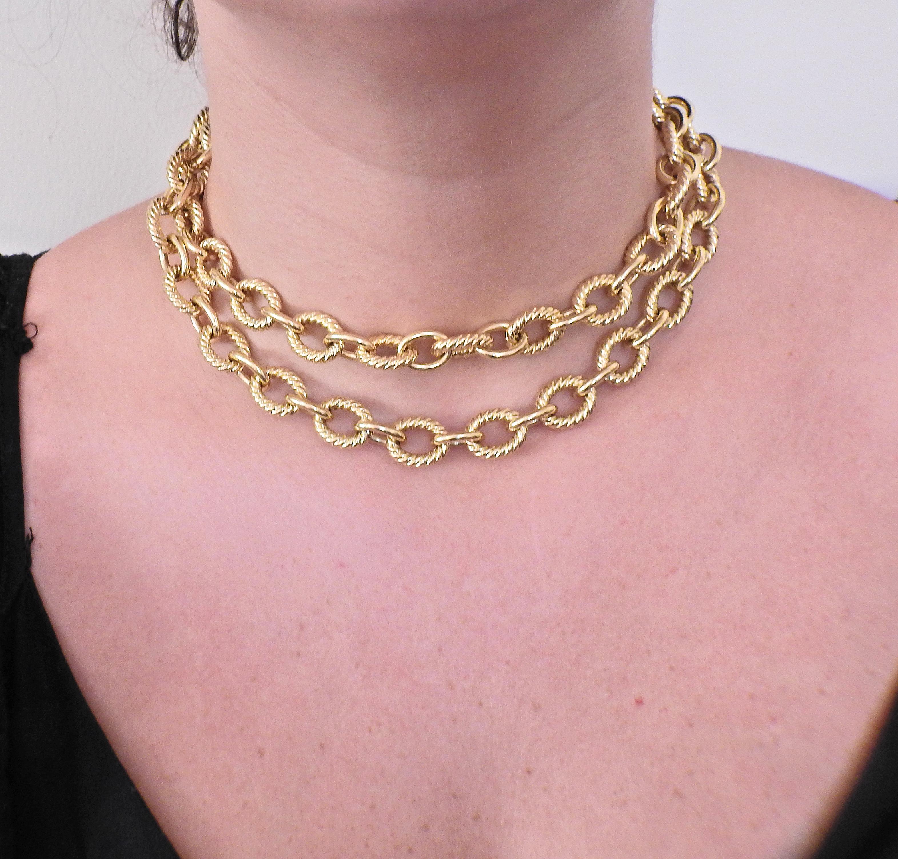 David Yurman Gold Madison Kette Link Halskette 2