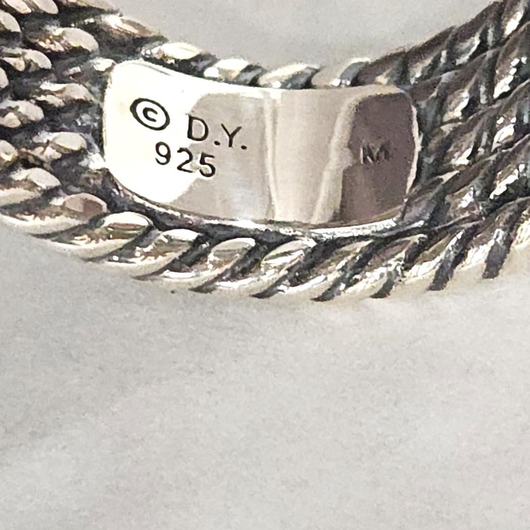 David Yurman Green Confetti Ring Argent, Diamants, Peridot & G.Tourmali en vente 1