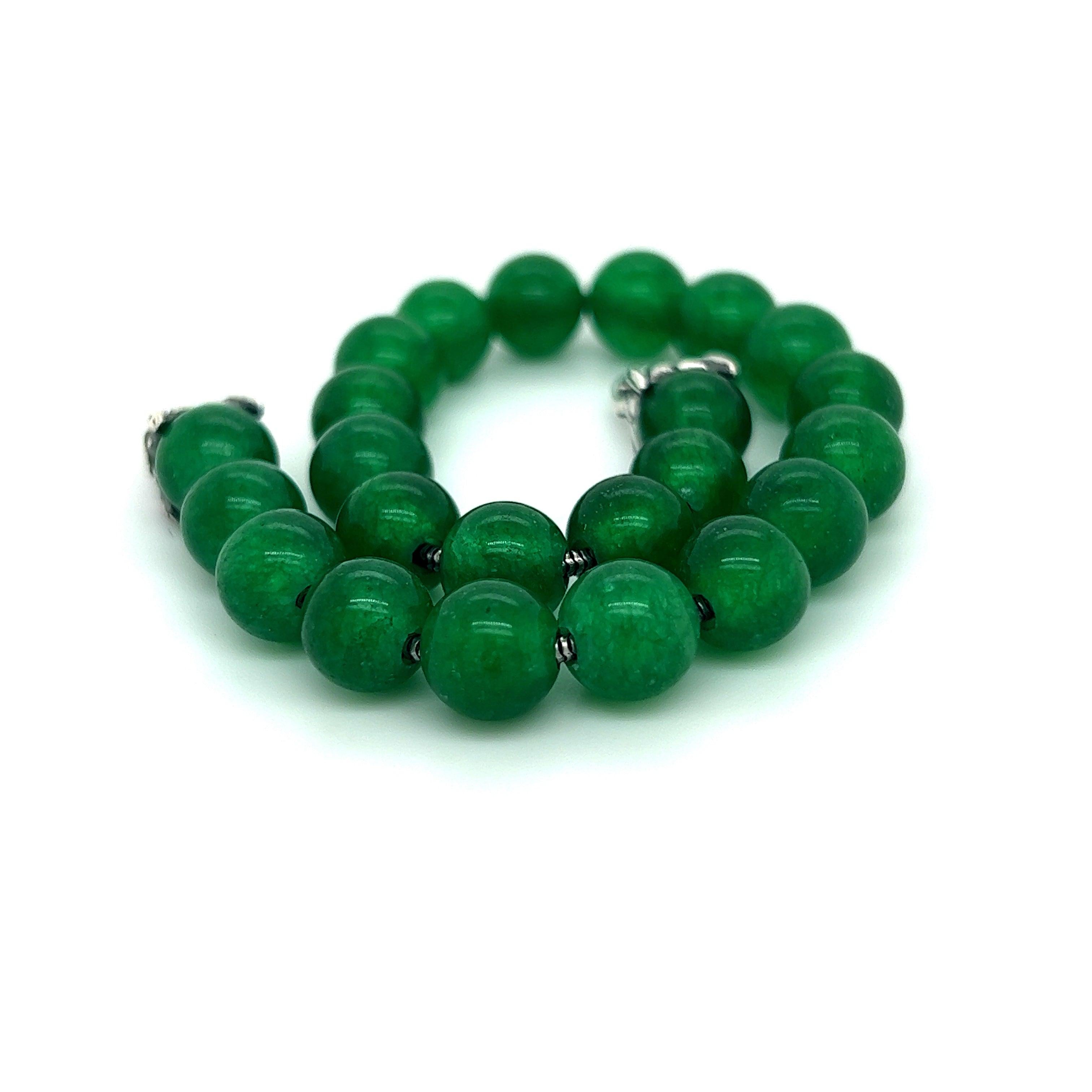David Yurman Pulsera de cuentas de oración de ónice verde 8