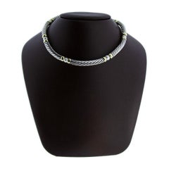 David Yurman Hampton Pearl Gold and Silver Chain
