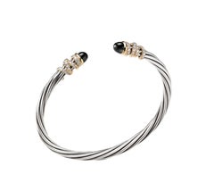 David Yurman Helena Bracelet with Black Onyx and Diamonds