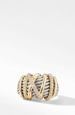 David Yurman Helena Statement Ring with 18K Gold and Diamonds