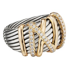 David Yurman Helena Statement Ring with 18K Gold and Diamonds