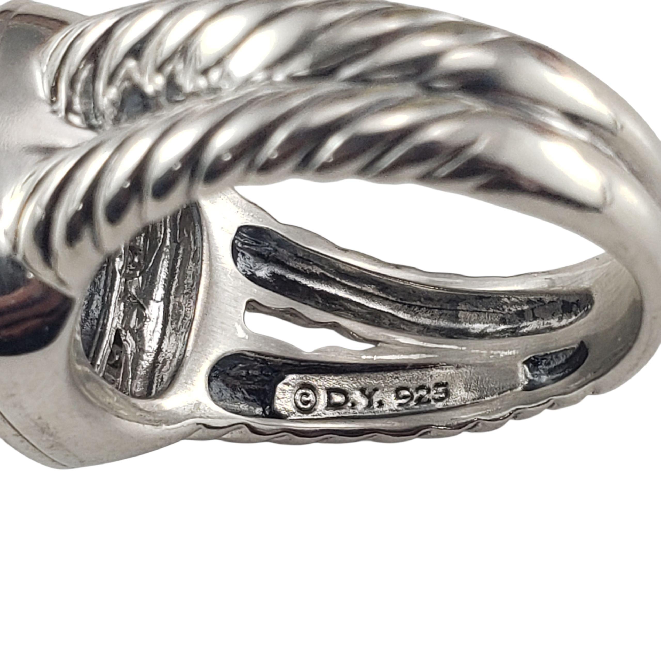 David Yurman Hämatit und Diamant Albion Ring Größe 8,5 #22954 im Angebot 1