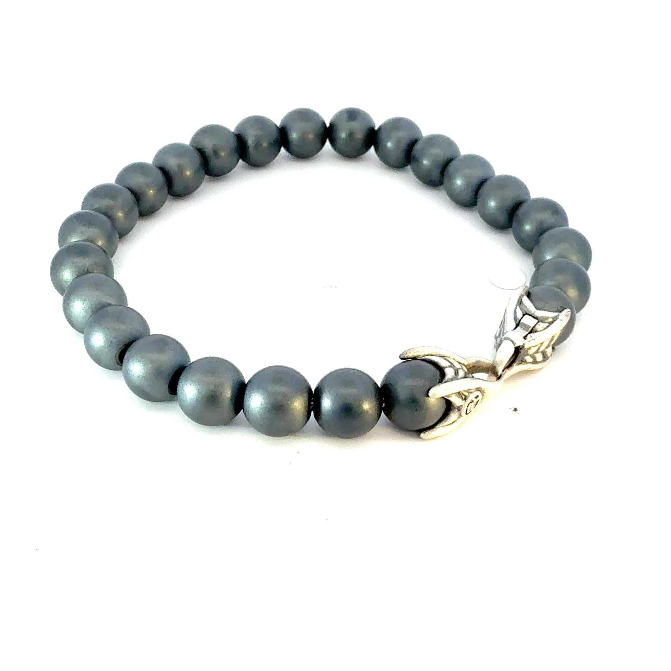 David Yurman Hämatit-Gebetperlenarmband 8