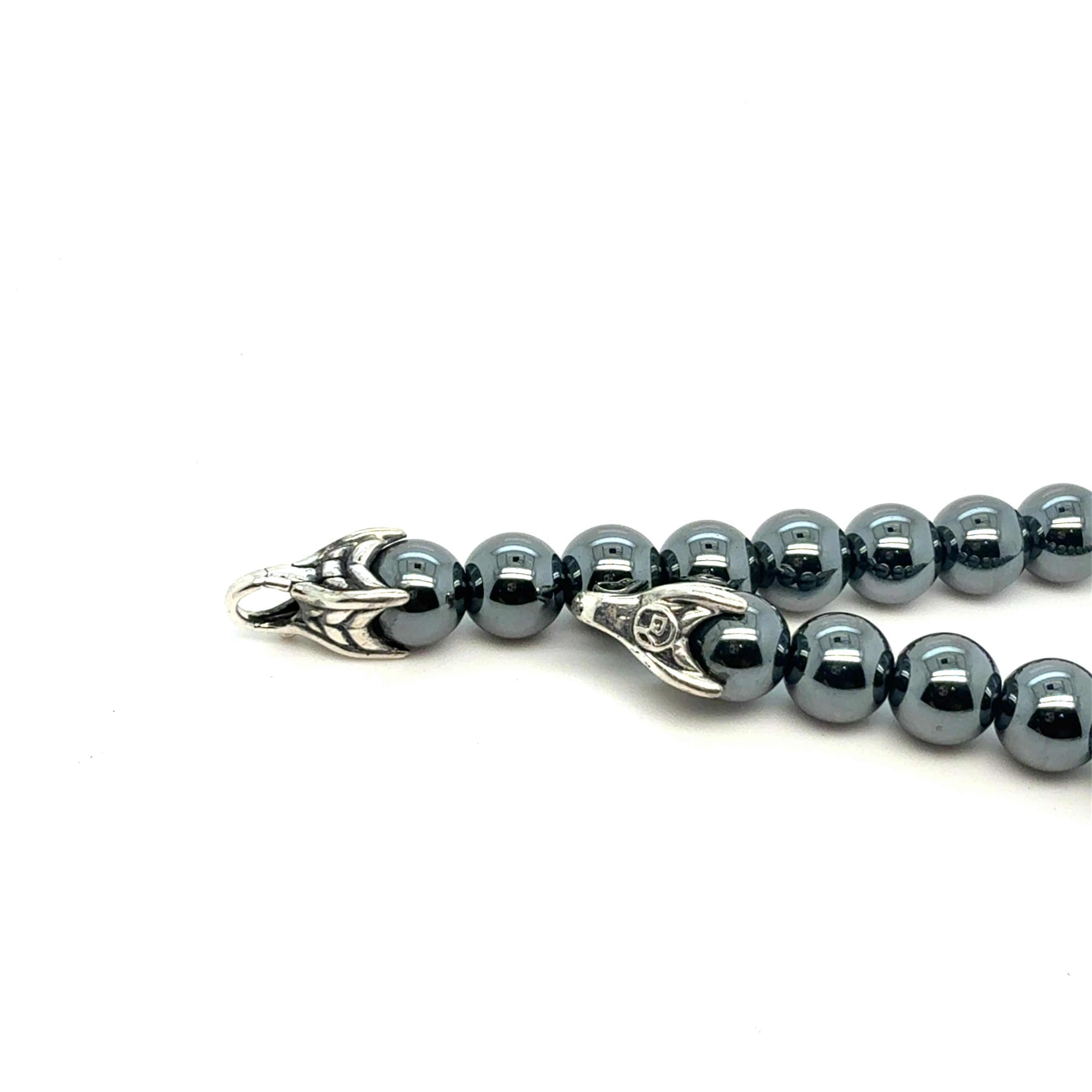 Women's David Yurman Hematite Spiritual Beads Bracelet 8.5