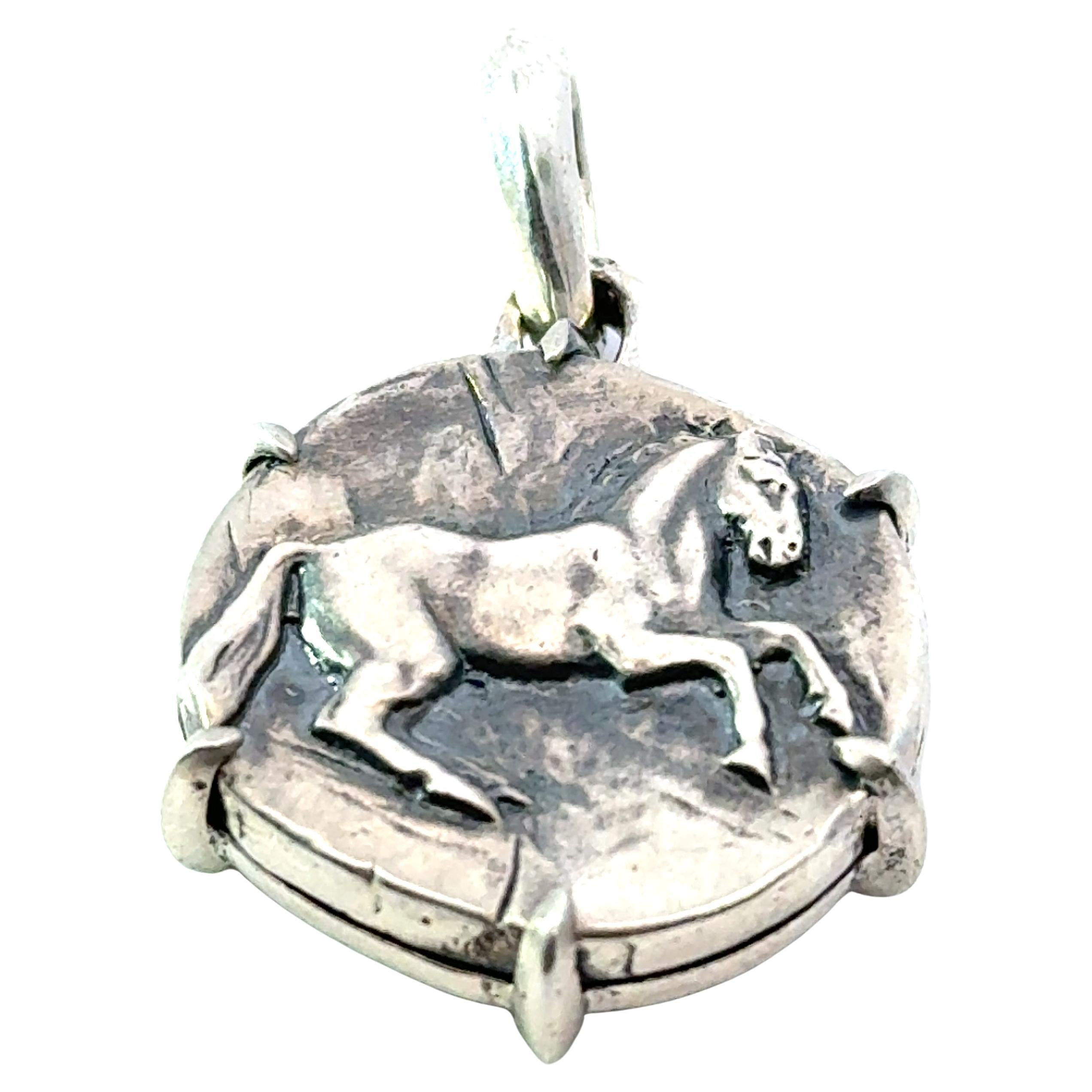 David Yurman Cavallo Amuleto in argento Sterling Estate