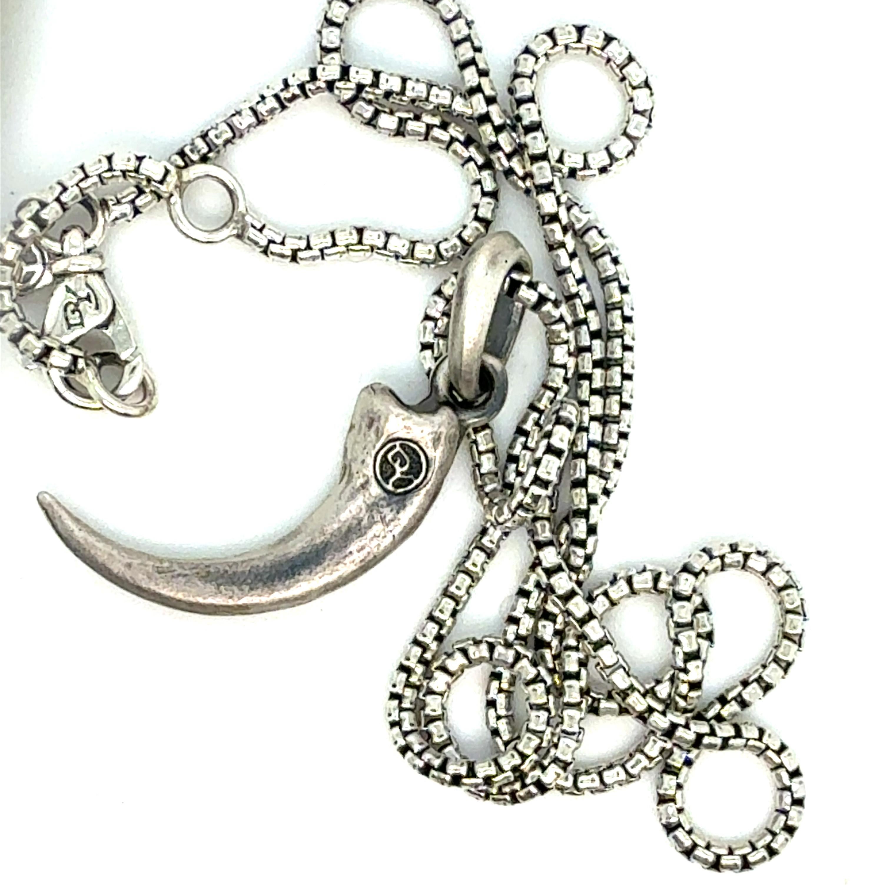 David Yurman Hounds Tooth Chain Necklace 18