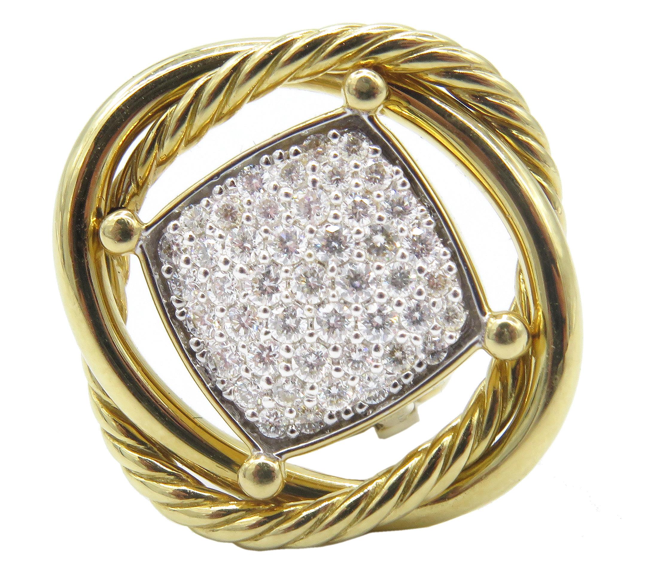 david yurman infinity earrings with diamonds