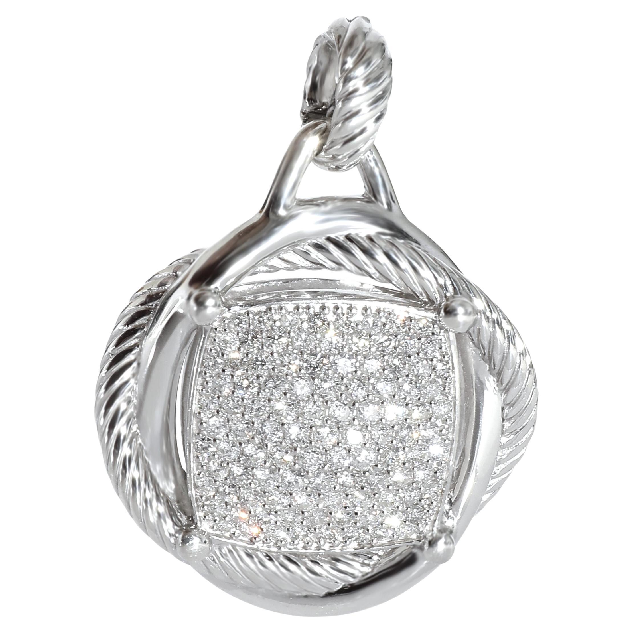 David Yurman Infinity Diamond Pendant in Sterling Silver 1.47 CTW