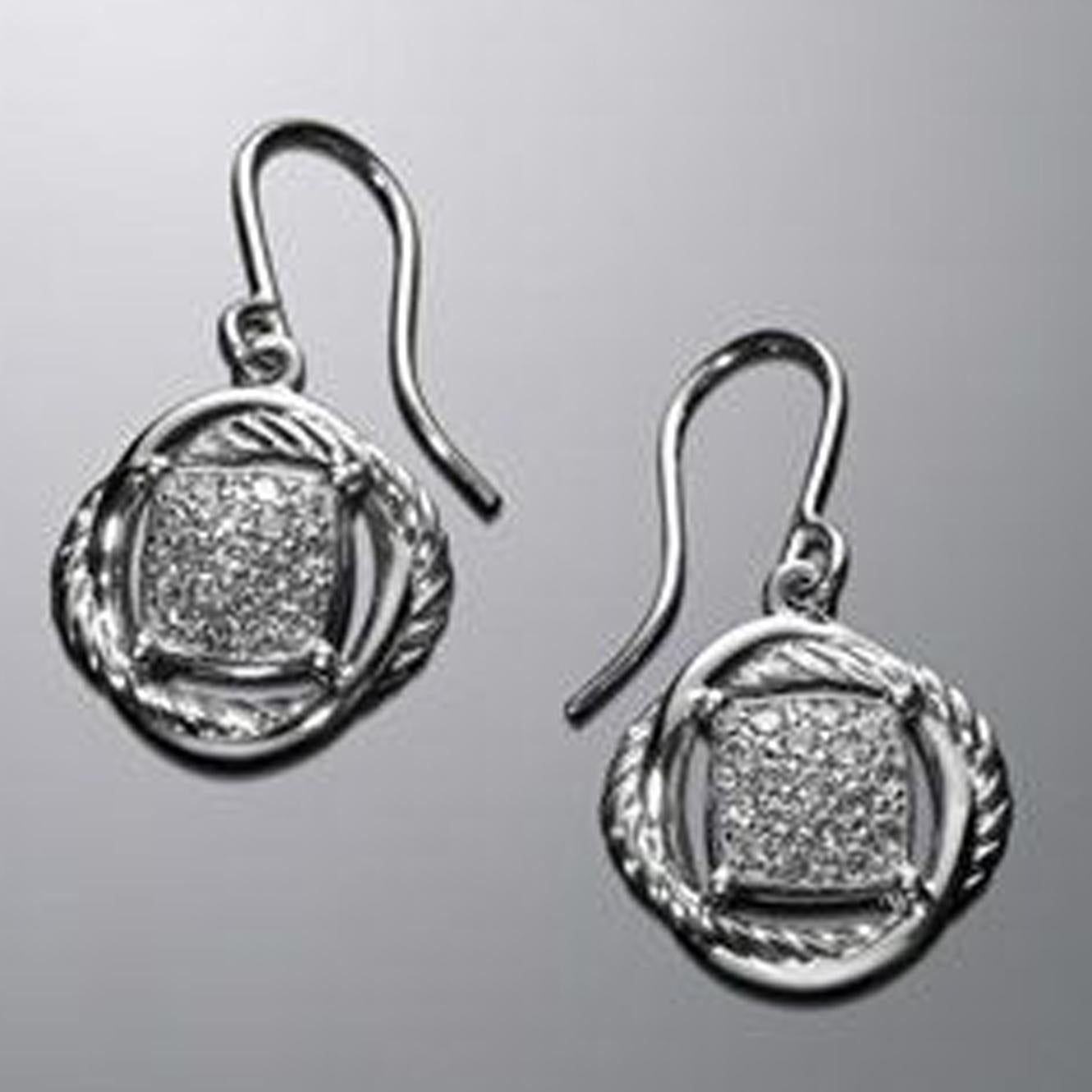 david yurman infinity earrings with diamonds