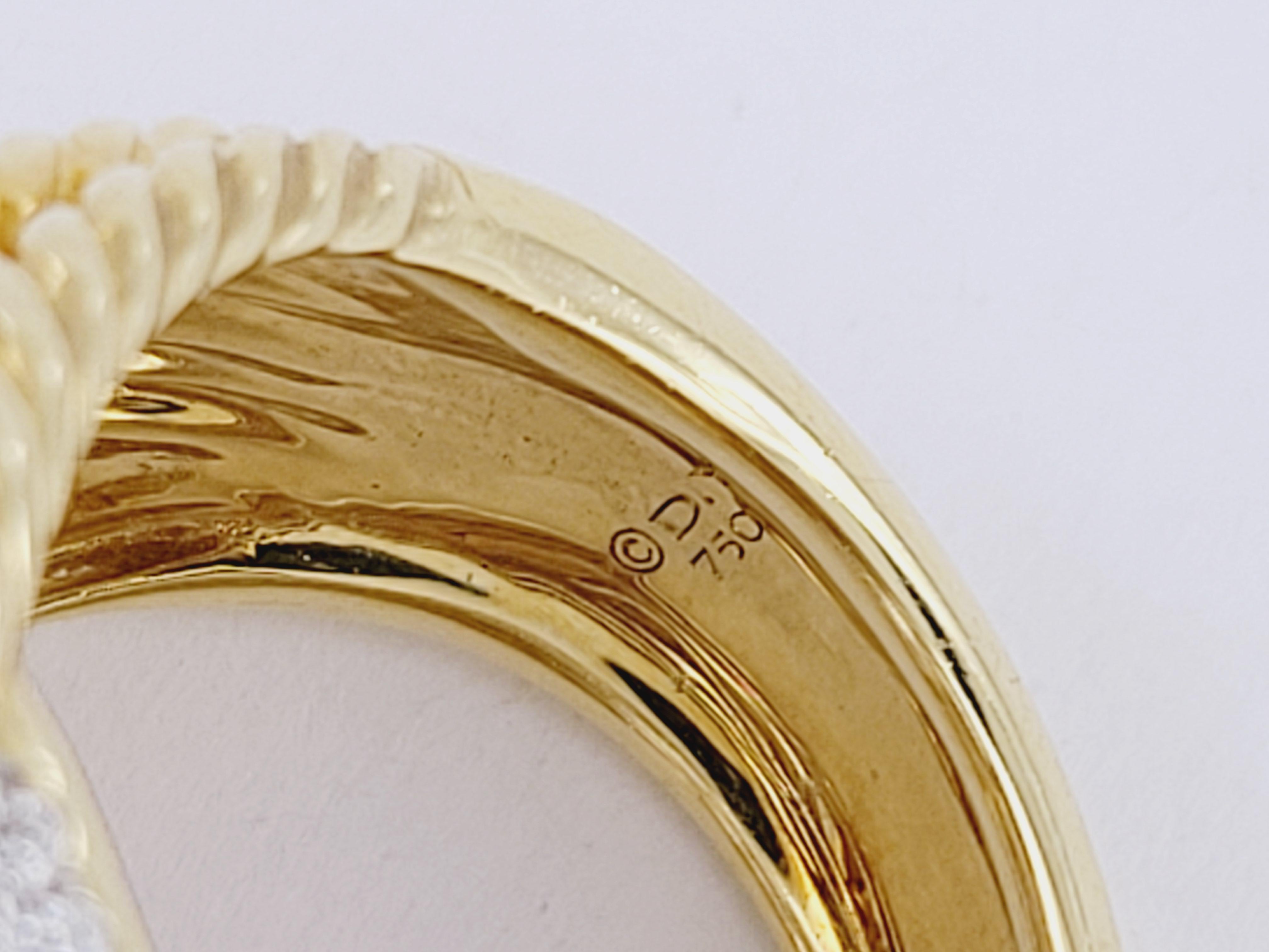 Donna Labirinto di David Yurman  The Row  Anello con diamante in oro giallo in vendita