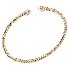 David Yurman Ladies Bracelet in Yellow Gold with Diamonds, B13769D88ADI