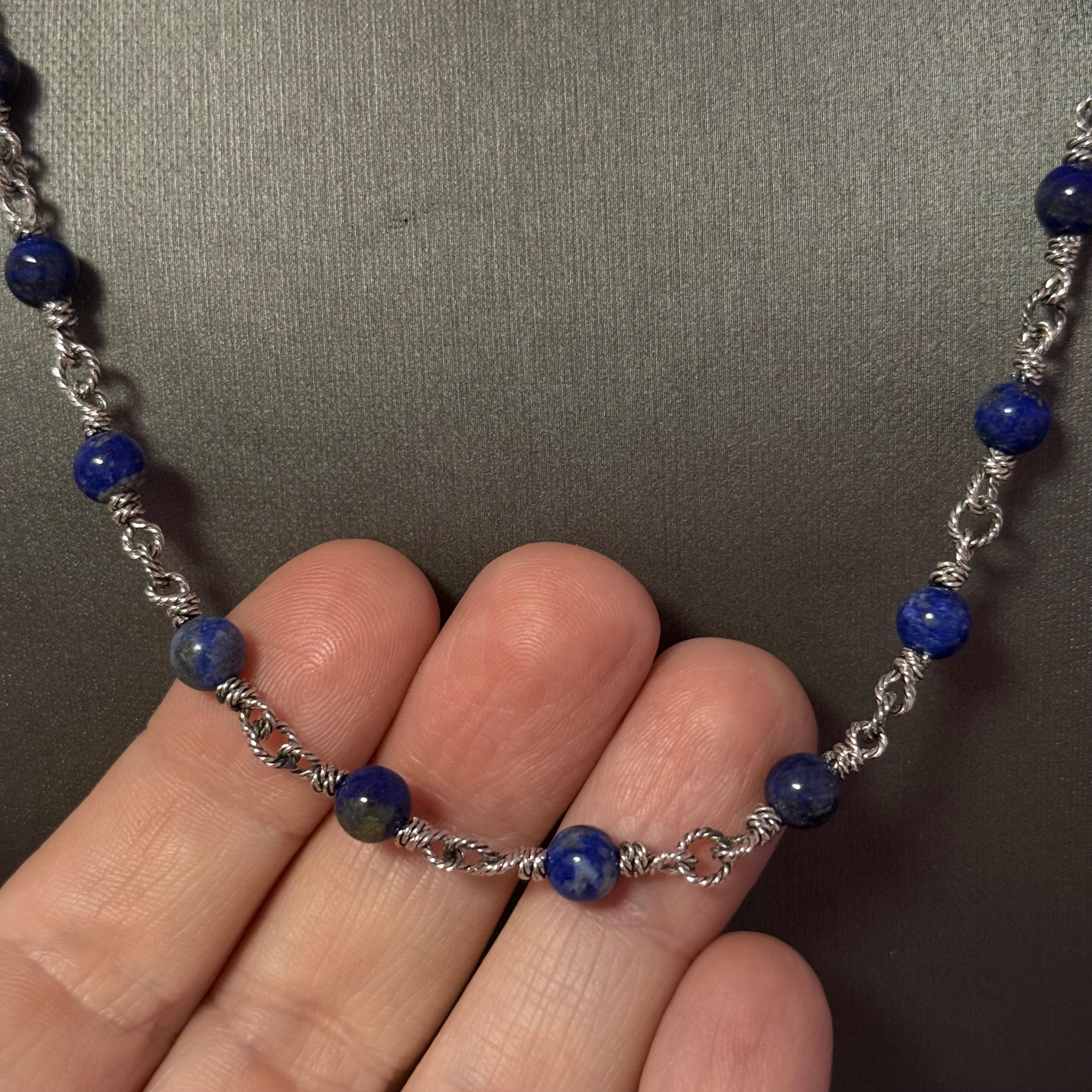 David Yurman Lapis Lazuli Necklace 20
