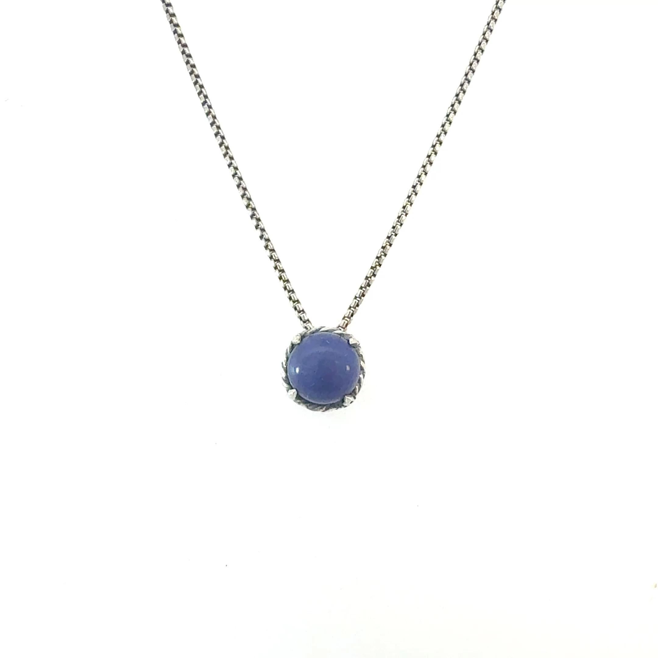 David Yurman Lapis Lazuli Pendant Necklace 17