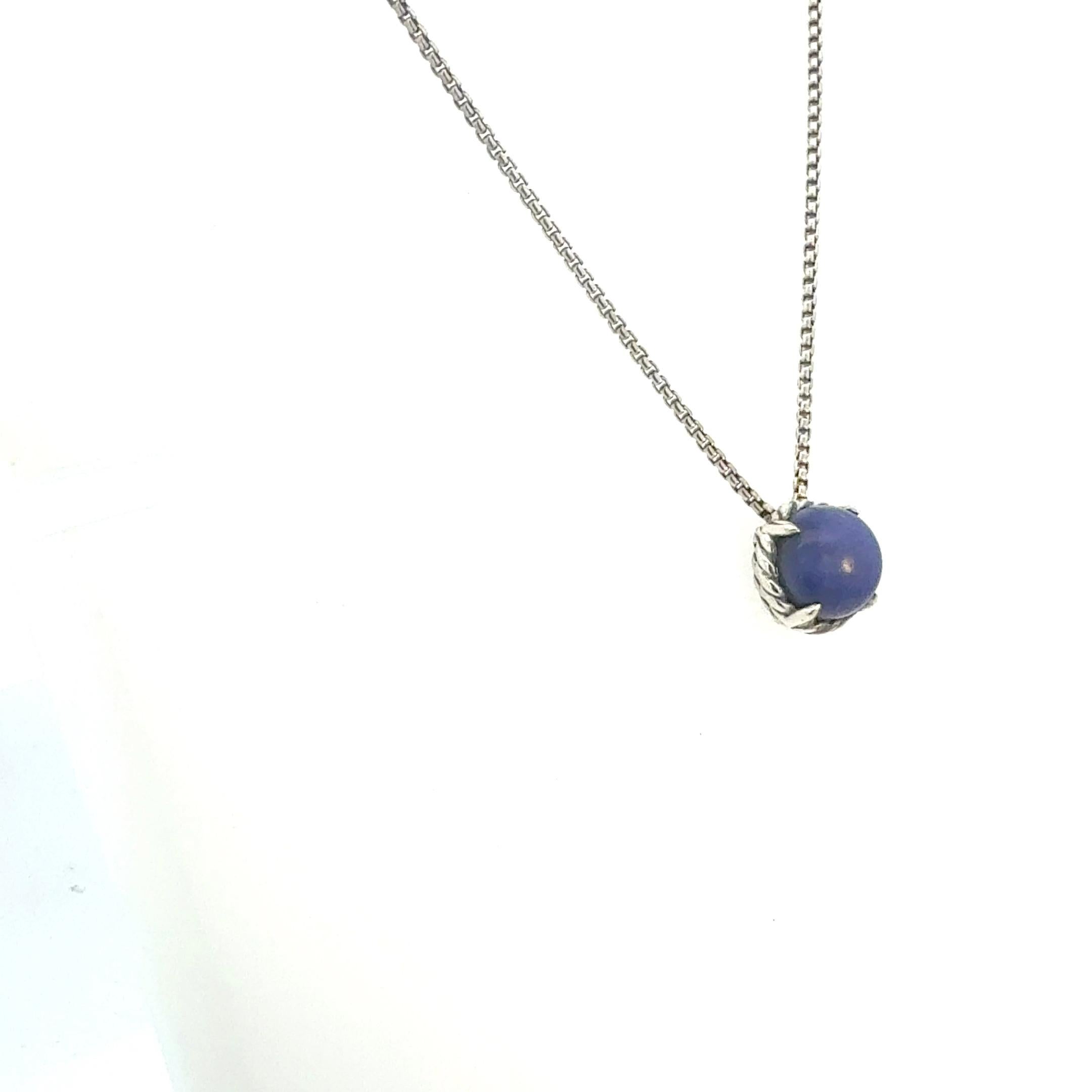 David Yurman Lapis Lazuli Pendant Necklace 17
