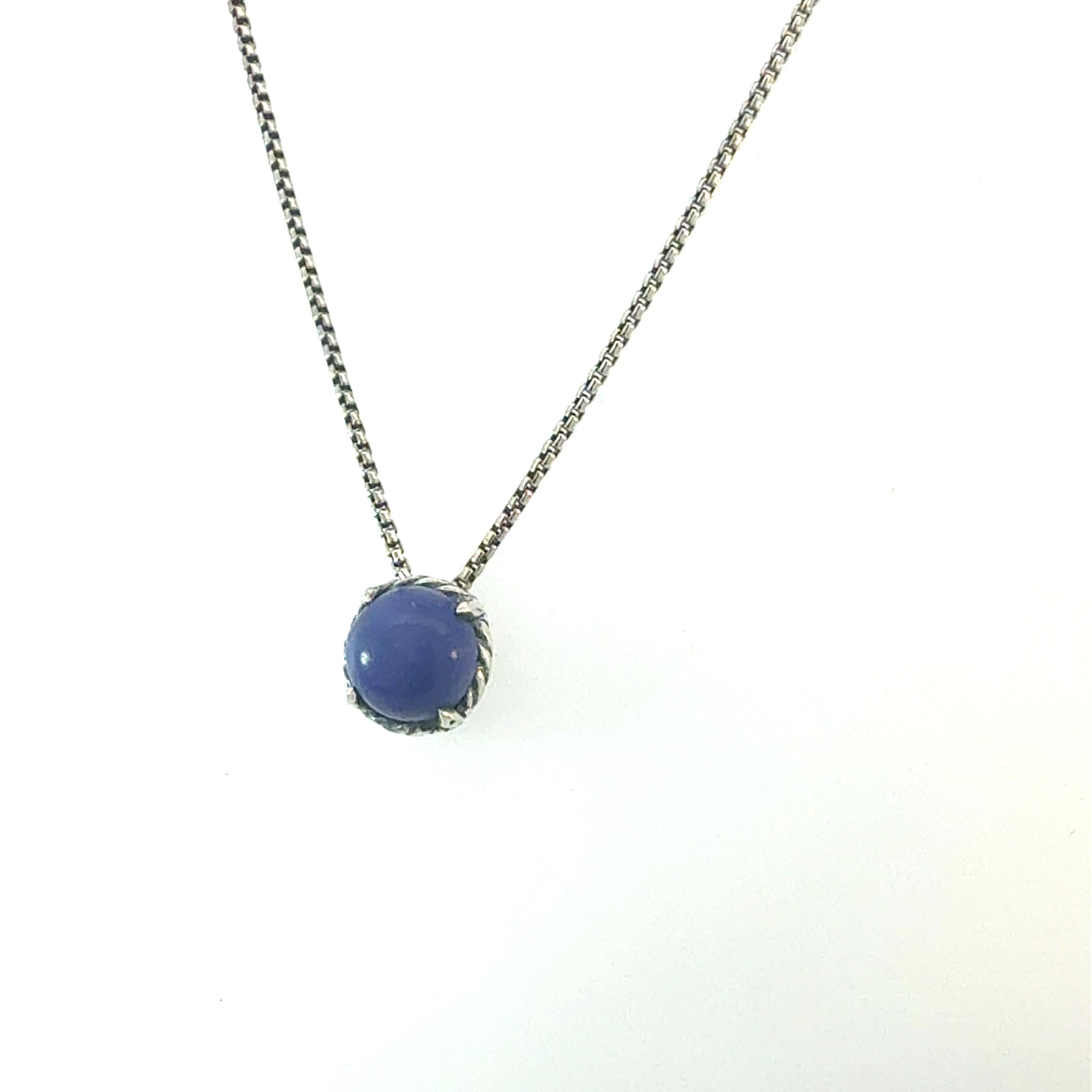 David Yurman Lapis Lazuli Pendant Necklace 17