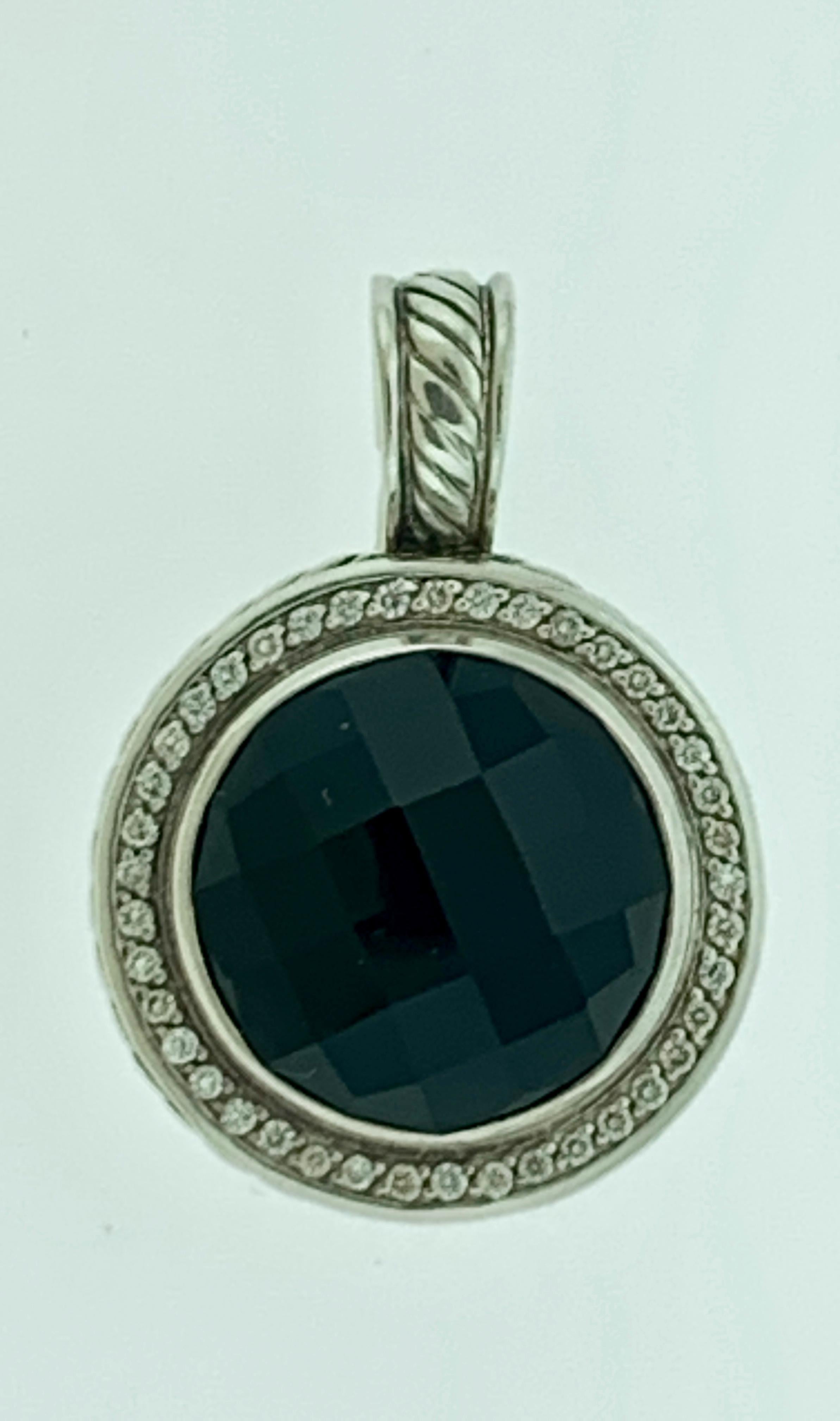 large black pendant necklace
