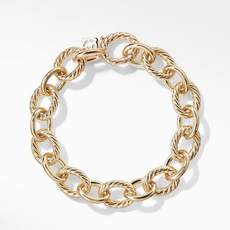 18-karat Yellow Gold 
Bracelet, 12mm
Lobster clasp
Length 7.5 inches 
BC0132 8875