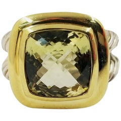 David Yurman Lemon Citrine Quartz Albion Ring